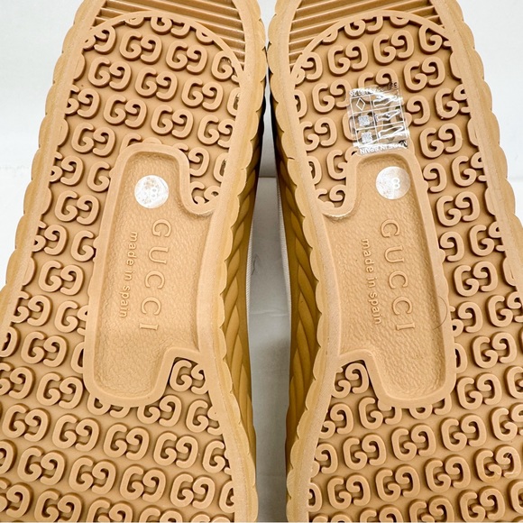 Gucci Interlocking G Logo Canvas High Top Sneakers - Picture 15 of 16